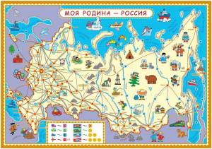 Раскраска карта россии для детей #1 #334857