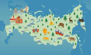 Раскраска карта россии для детей #3 #334859