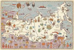 Раскраска карта россии для детей #8 #334864