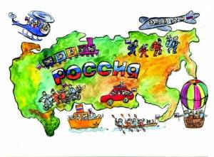 Раскраска карта россии для детей #11 #334867