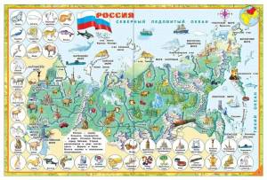 Раскраска карта россии для детей #28 #334884