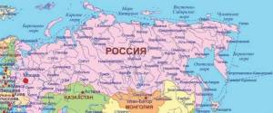 Раскраска карта россии с городами #2 #334934