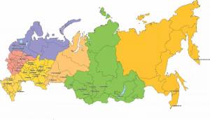 Раскраска карта россии с городами #6 #334938