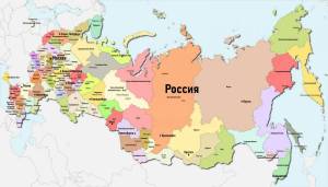 Раскраска карта россии с городами #18 #334950