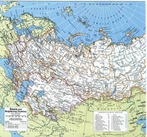 Раскраска карта россии с городами #25 #334957