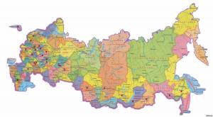 Раскраска карта россии с городами #35 #334967
