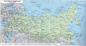 Раскраска карта россии с городами #36 #334968