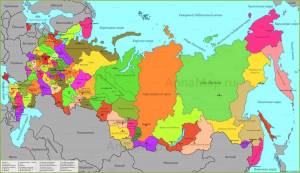 Раскраска карта россии с городами #38 #334970