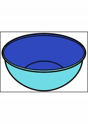 Раскраска картинка для детей тарелка #9 #335399