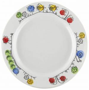 Раскраска картинка для детей тарелка #16 #335406