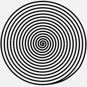 Раскраска картинка по кругу спираль #19 #335672