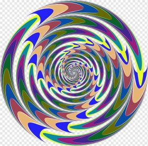 Раскраска картинка по кругу спираль #23 #335676