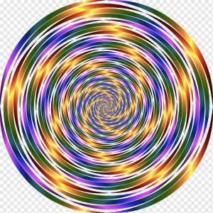 Раскраска картинка по кругу спираль #27 #335680