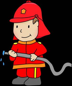 Раскраска картинка пожарный для детей #4 #335687