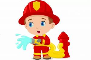 Раскраска картинка пожарный для детей #5 #335688