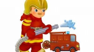 Раскраска картинка пожарный для детей #11 #335694