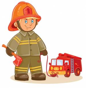 Раскраска картинка пожарный для детей #15 #335698