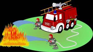 Раскраска картинка пожарный для детей #18 #335701