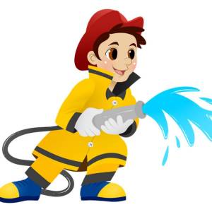 Раскраска картинка пожарный для детей #25 #335708