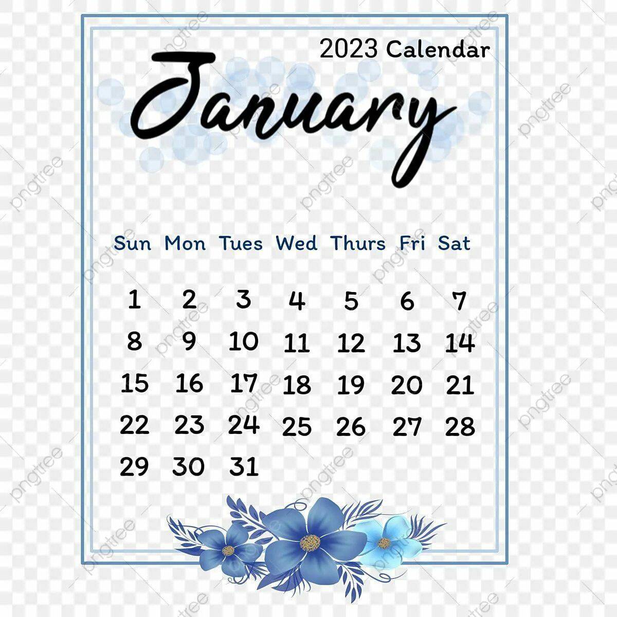 Календарь январь 2023 #9