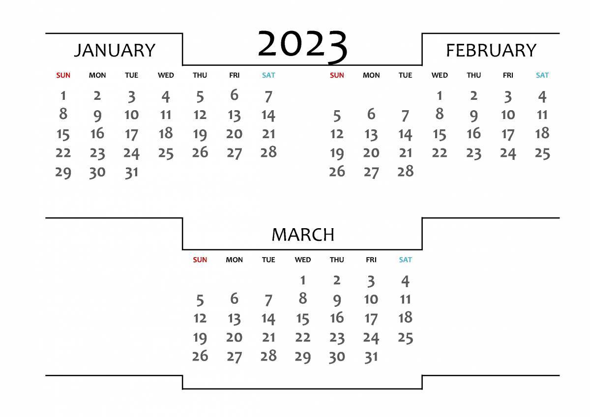 Календарь январь 2023 #27
