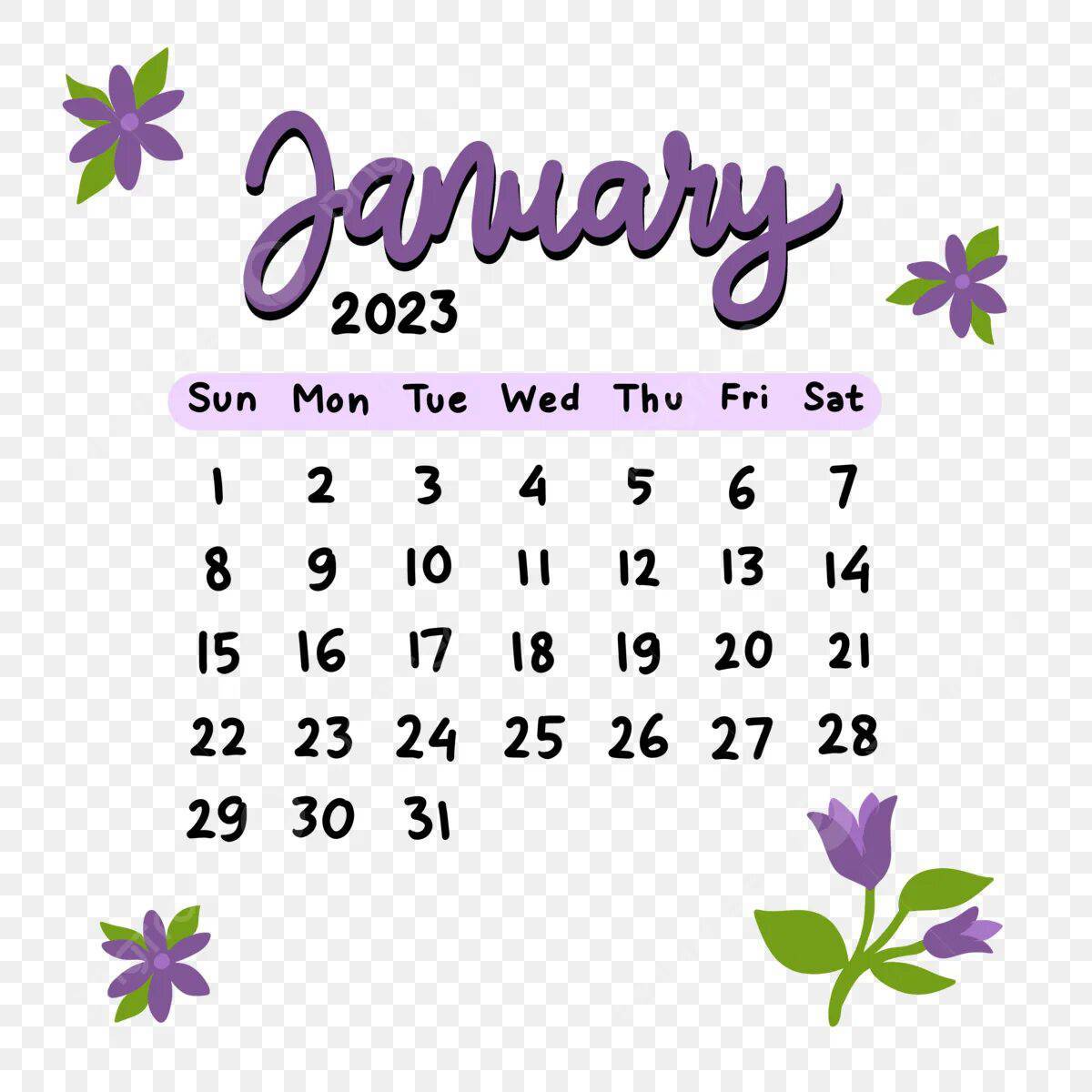 Календарь январь 2023 #37