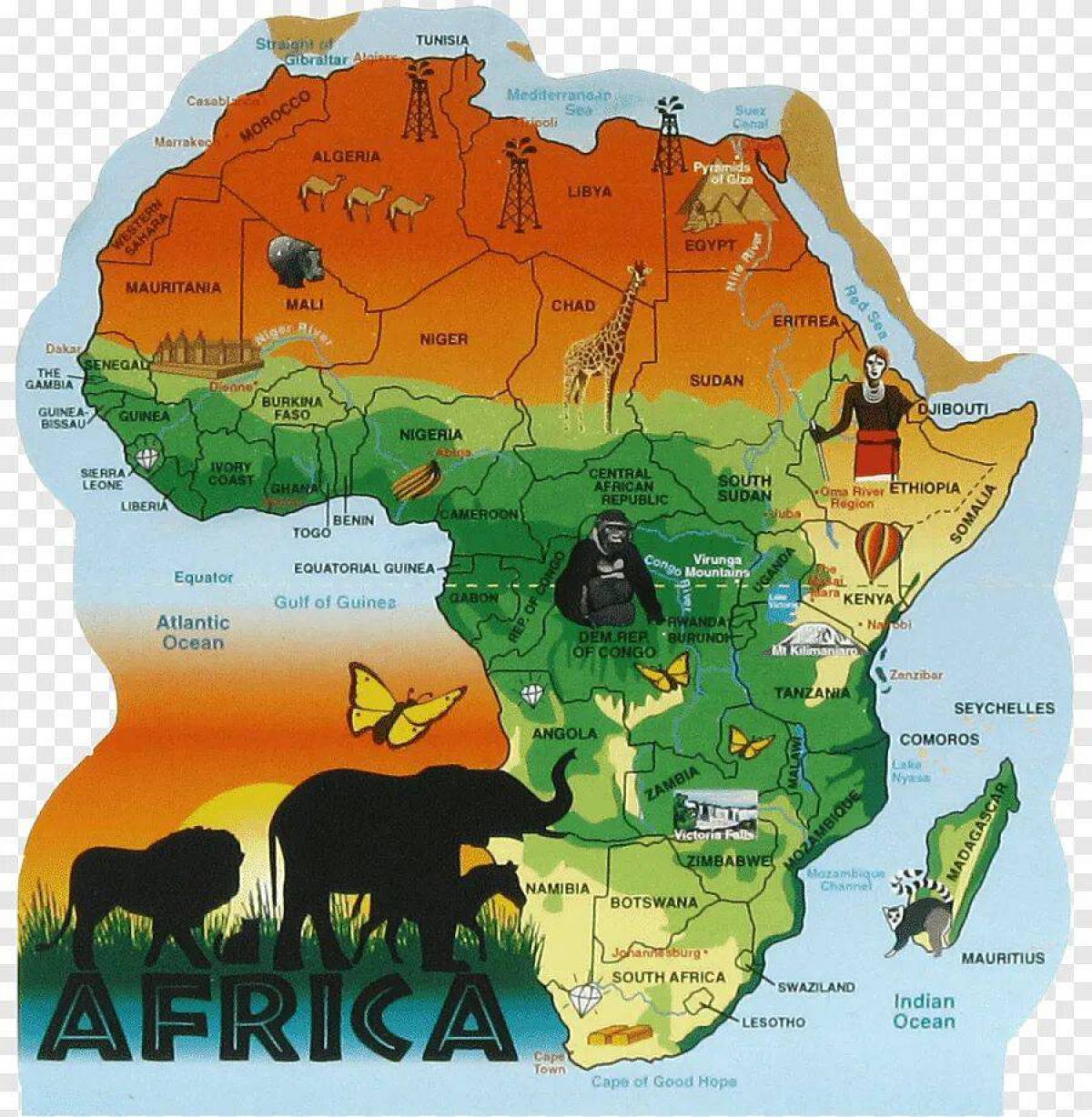 Карта африки #2