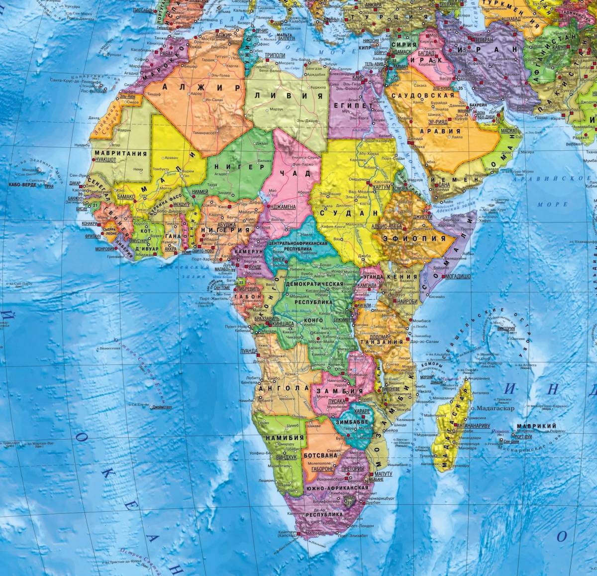 Карта африки #4