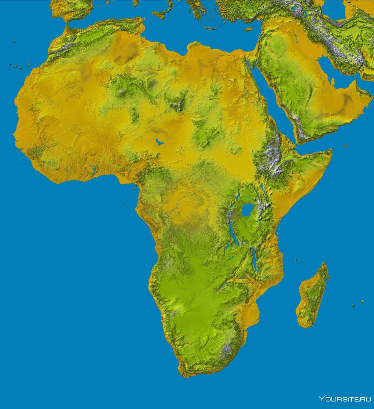 Карта африки #5