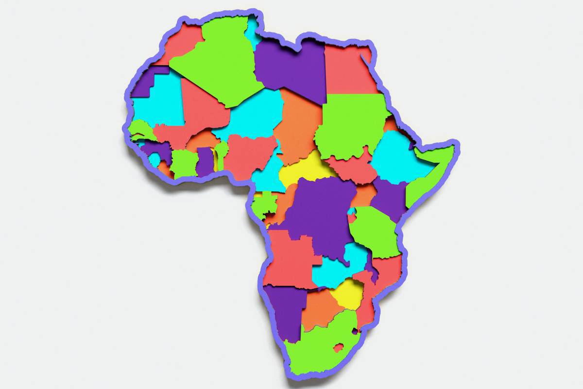 Карта африки #7