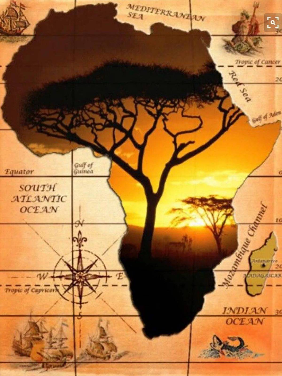 Карта африки #8