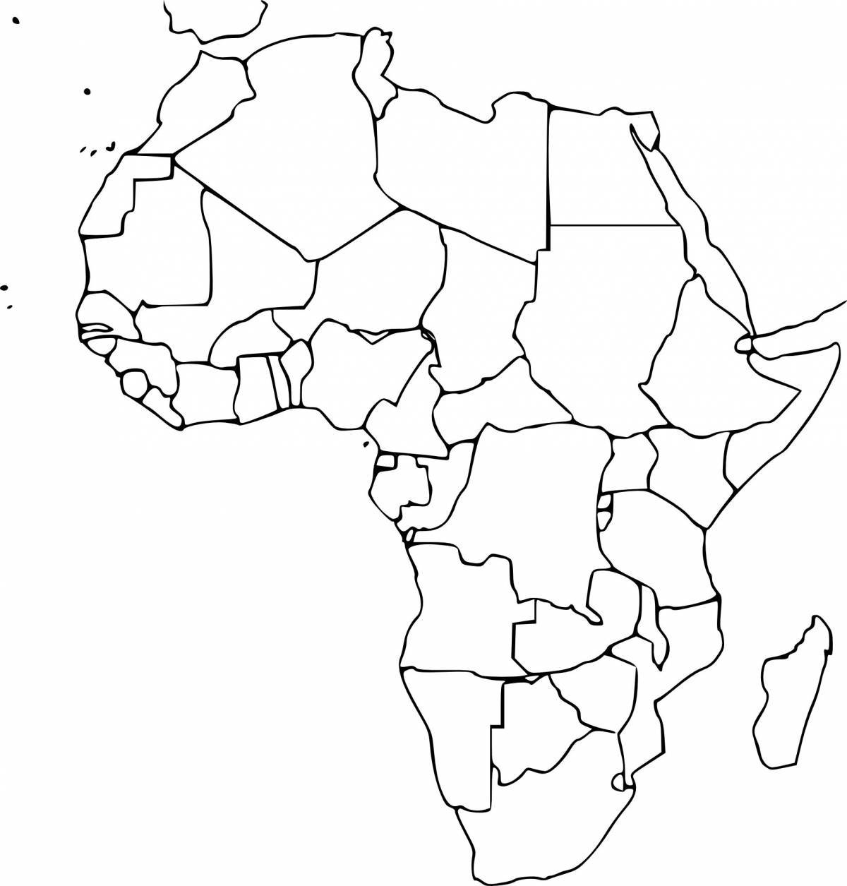 Карта африки #12