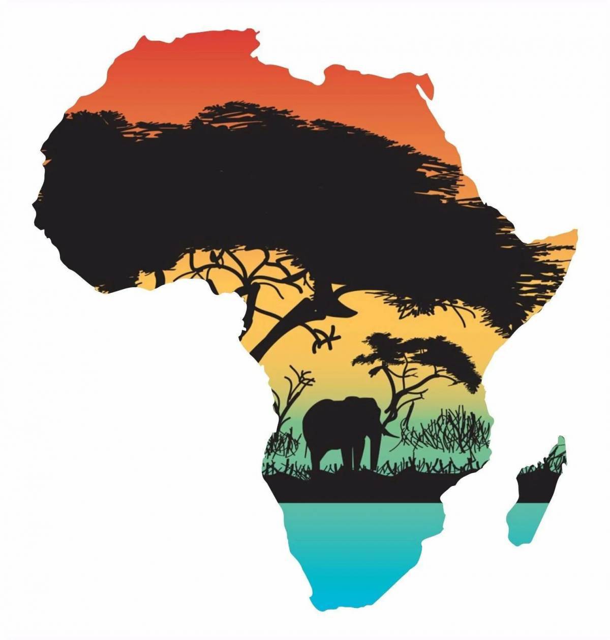 Карта африки #14
