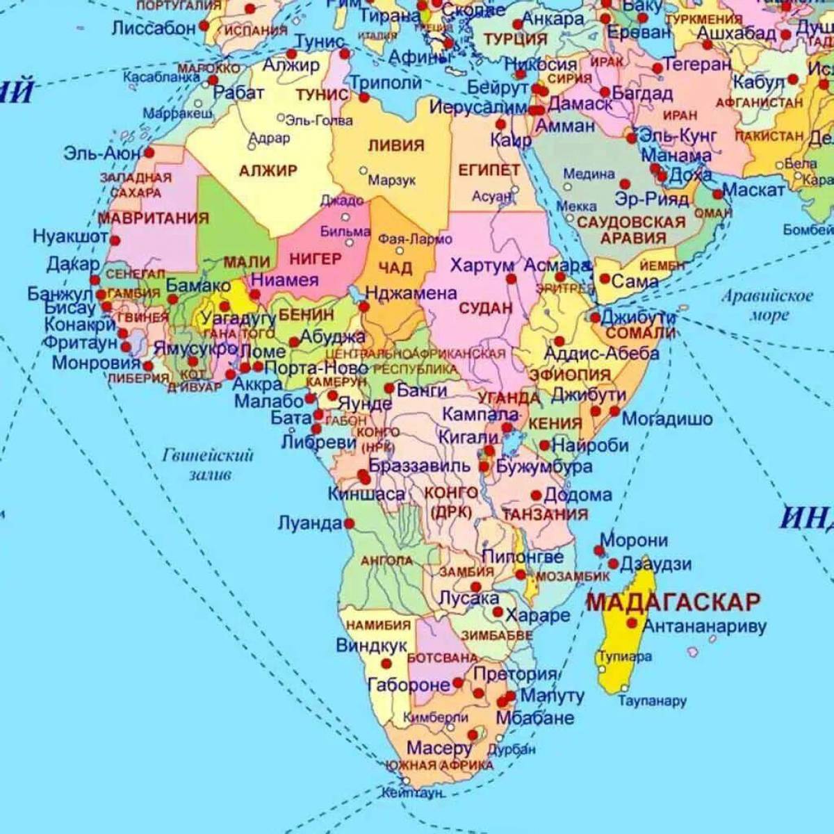 Карта африки #15