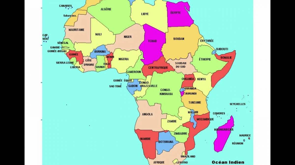 Карта африки #18