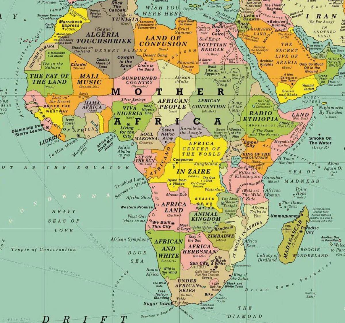 Карта африки #25