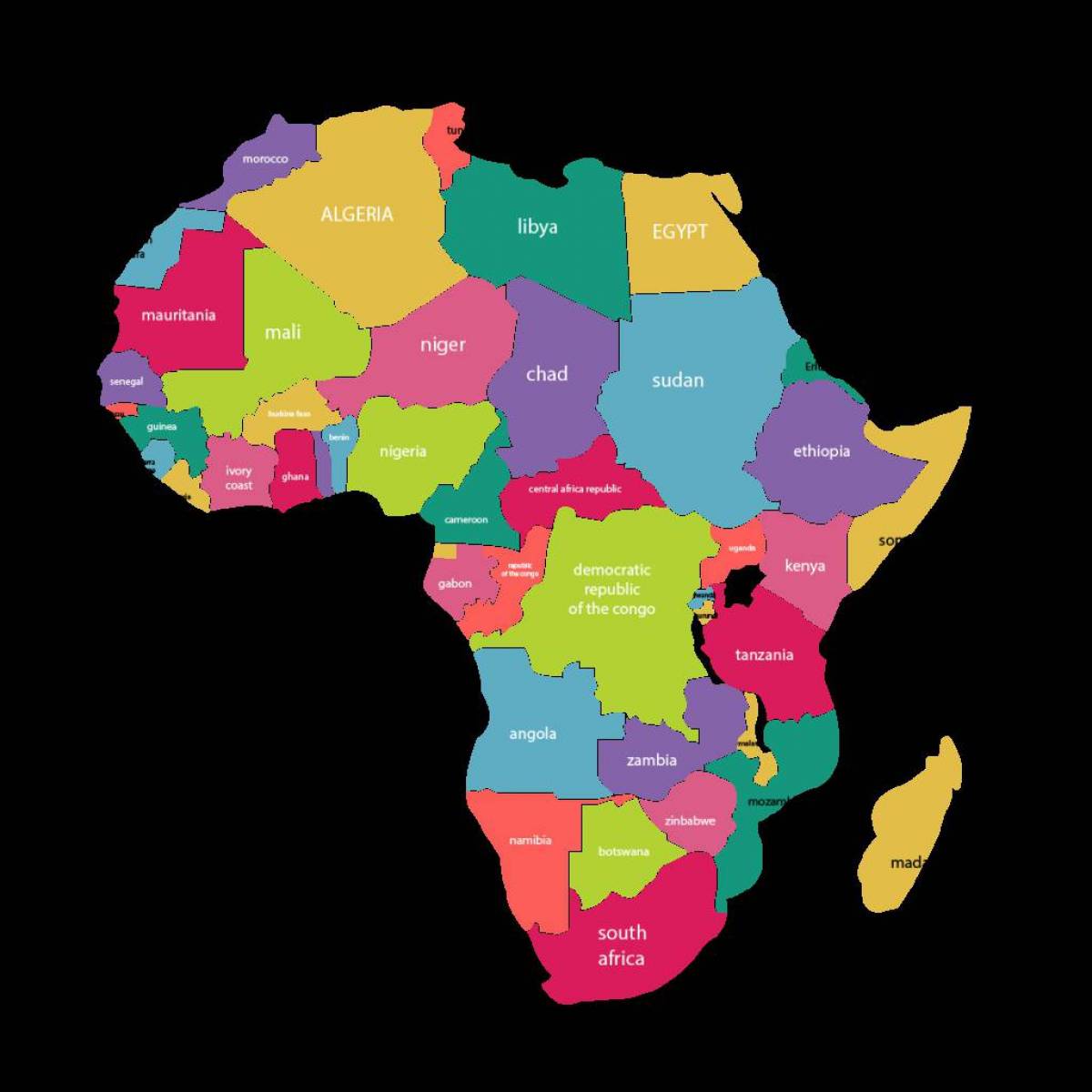 Карта африки #28
