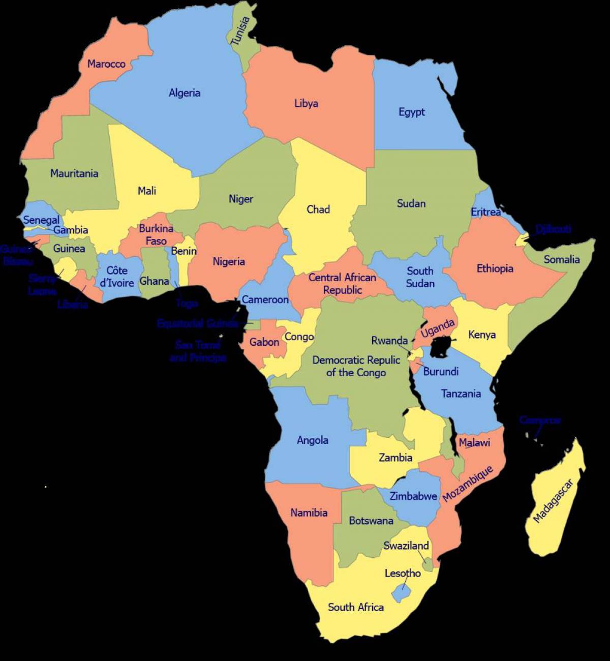 Карта африки #32