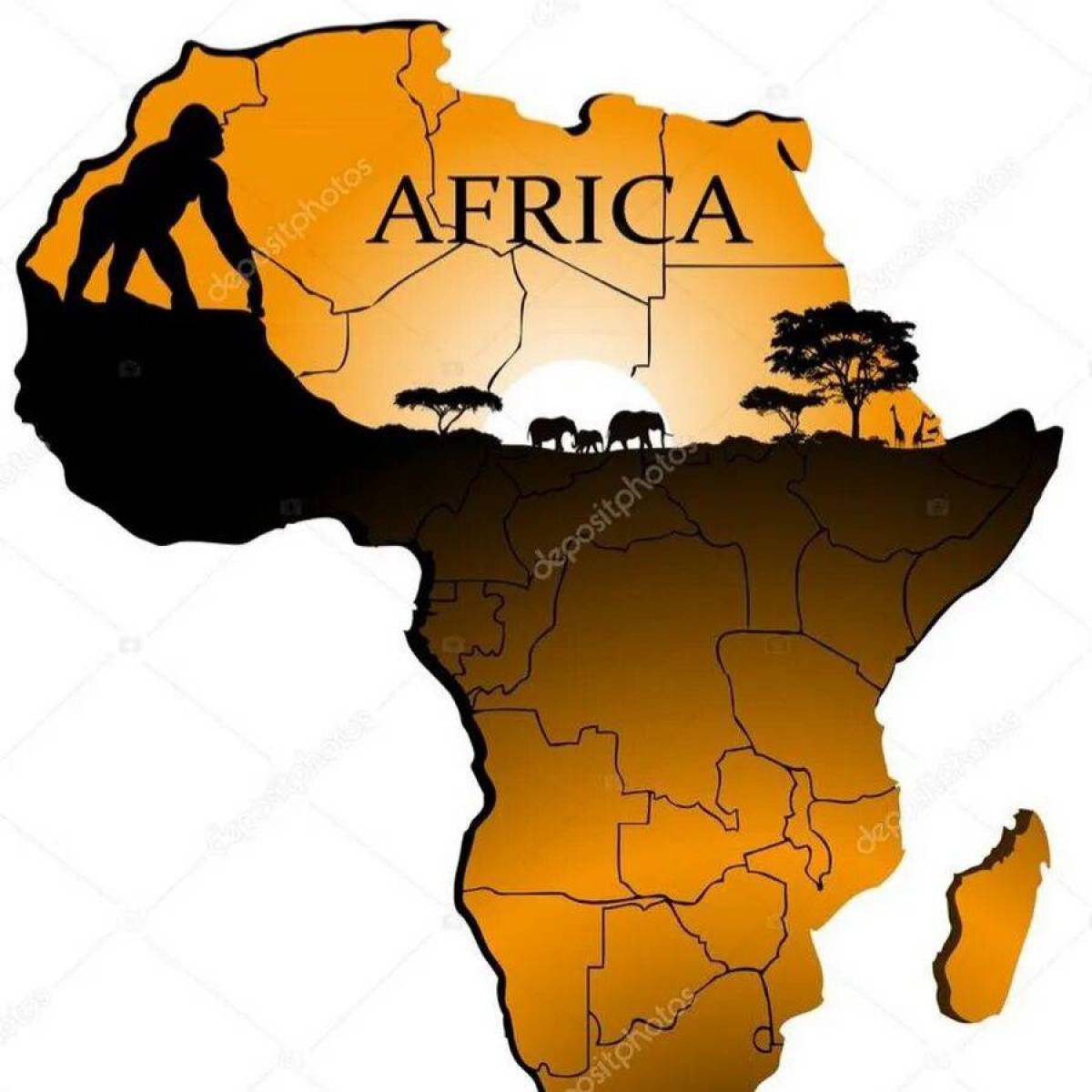 Карта африки #35