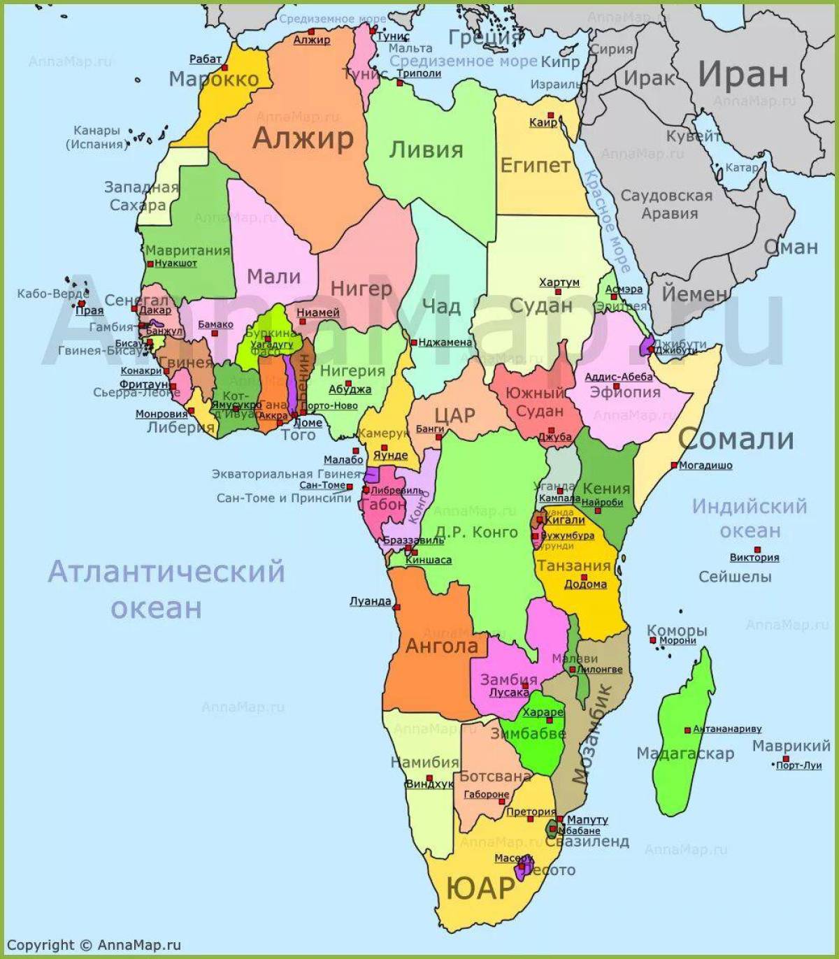 Карта африки #38