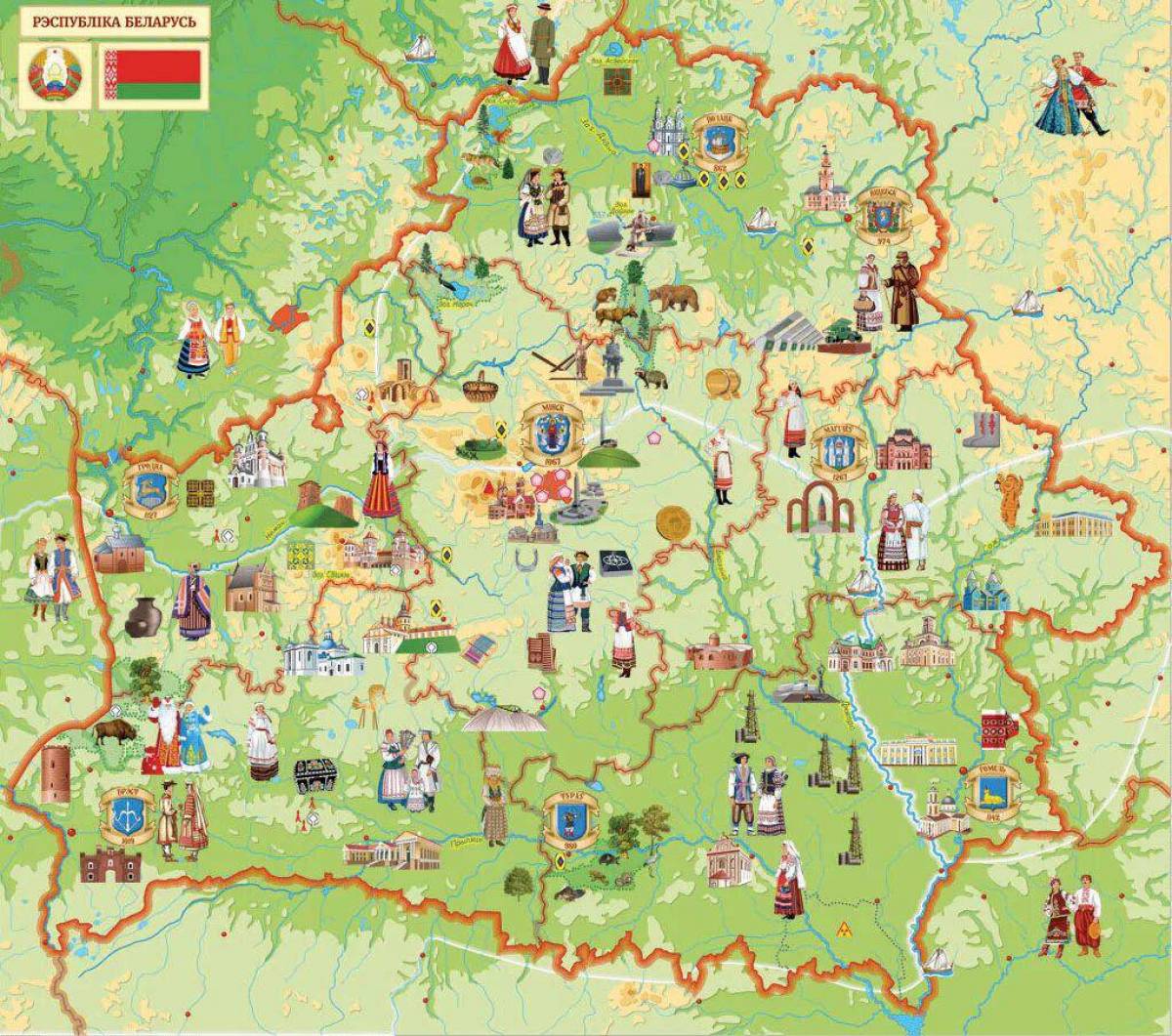 Карта беларуси для детей #5