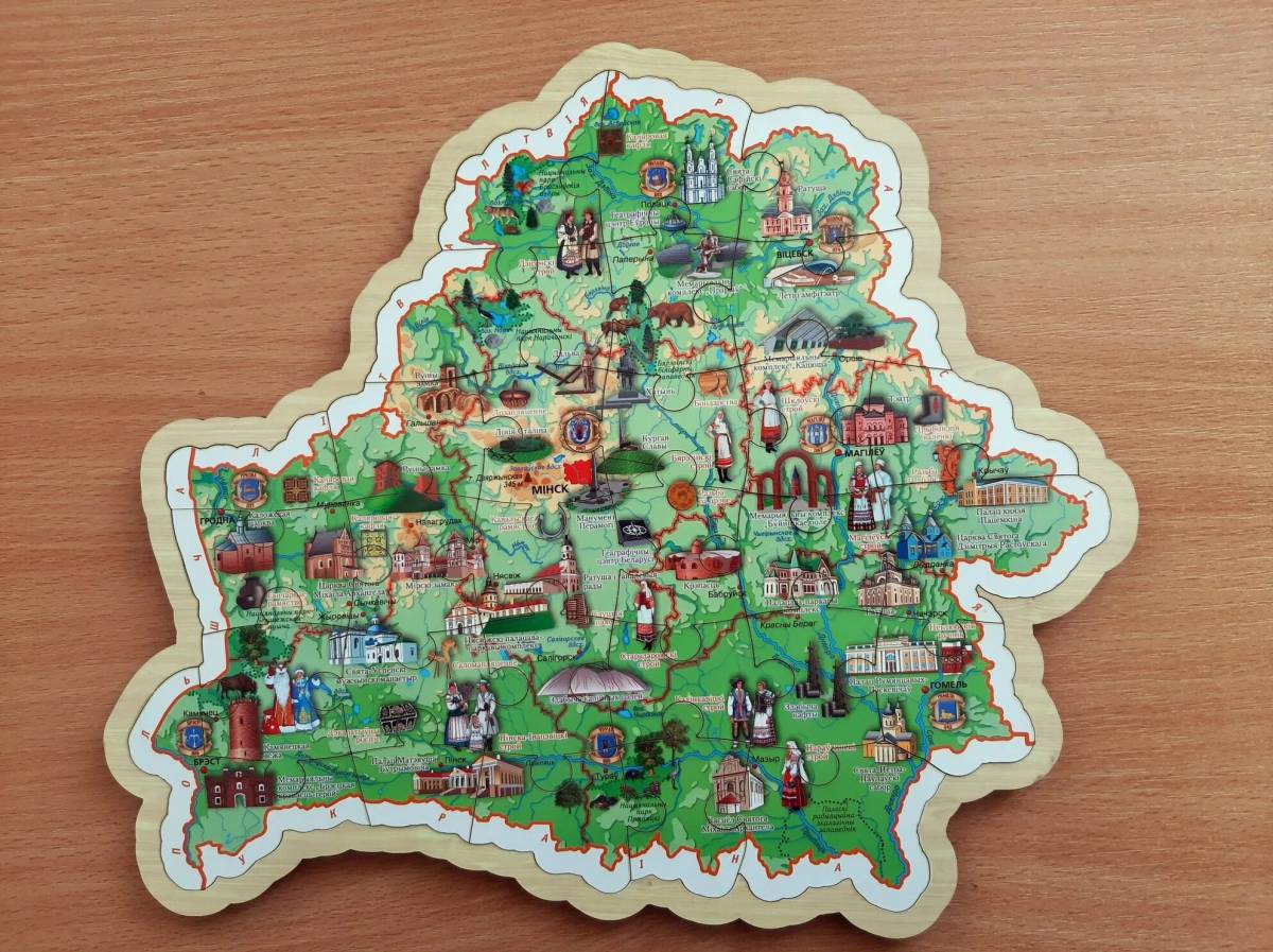 Карта беларуси для детей #21