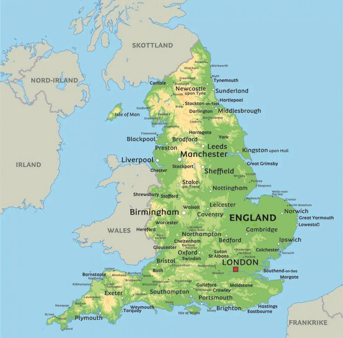 Карта великобритании #4