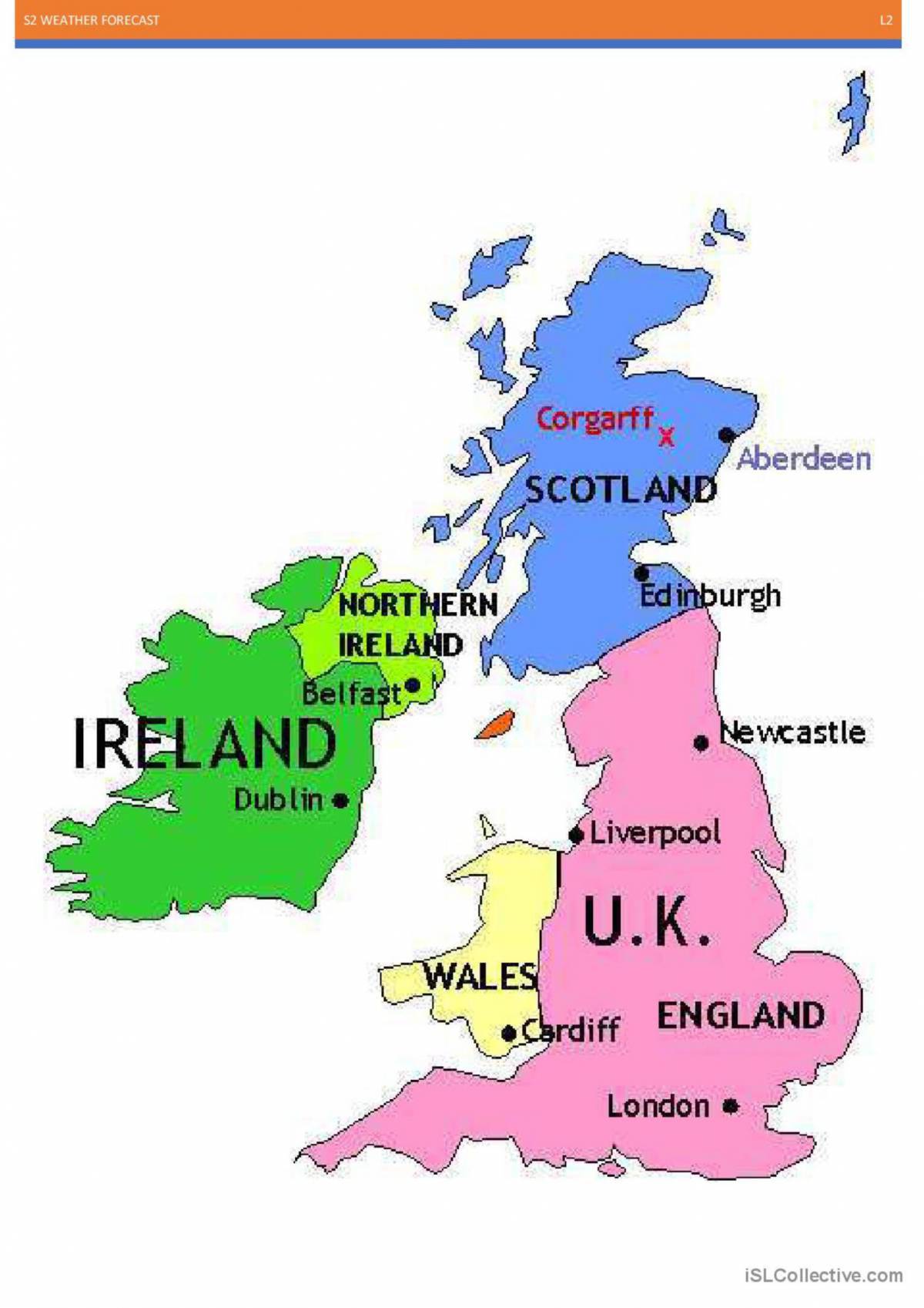Карта великобритании #5