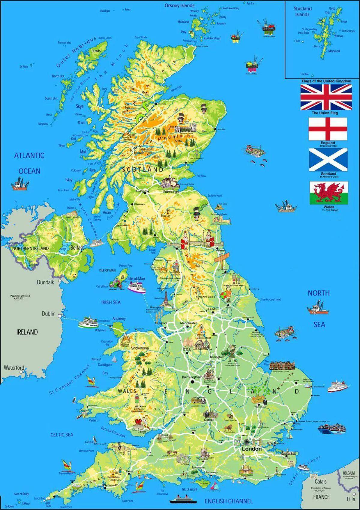 Карта великобритании #8