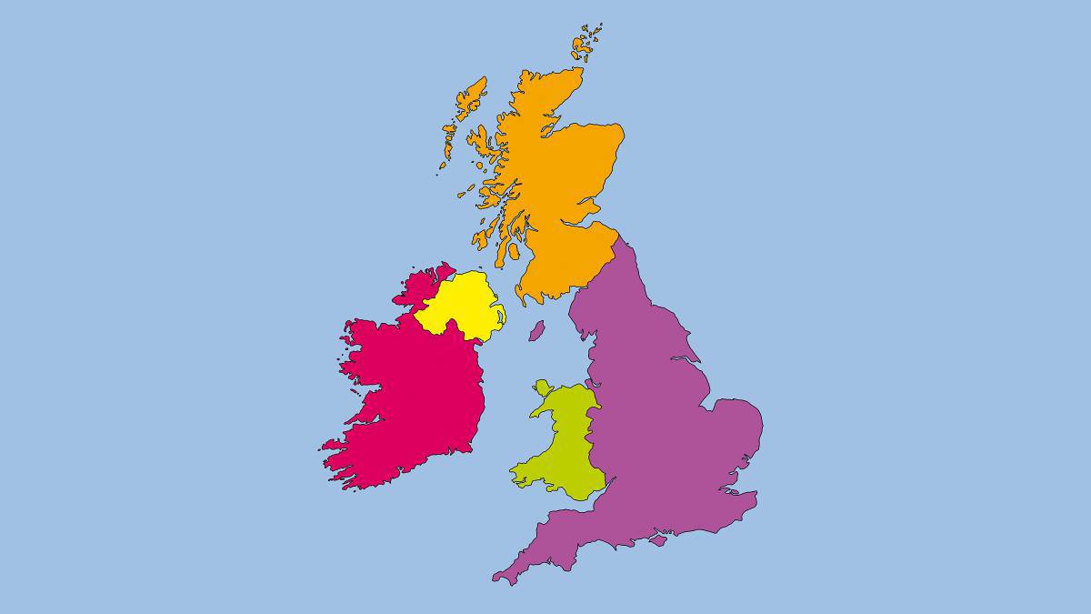 Карта великобритании #10