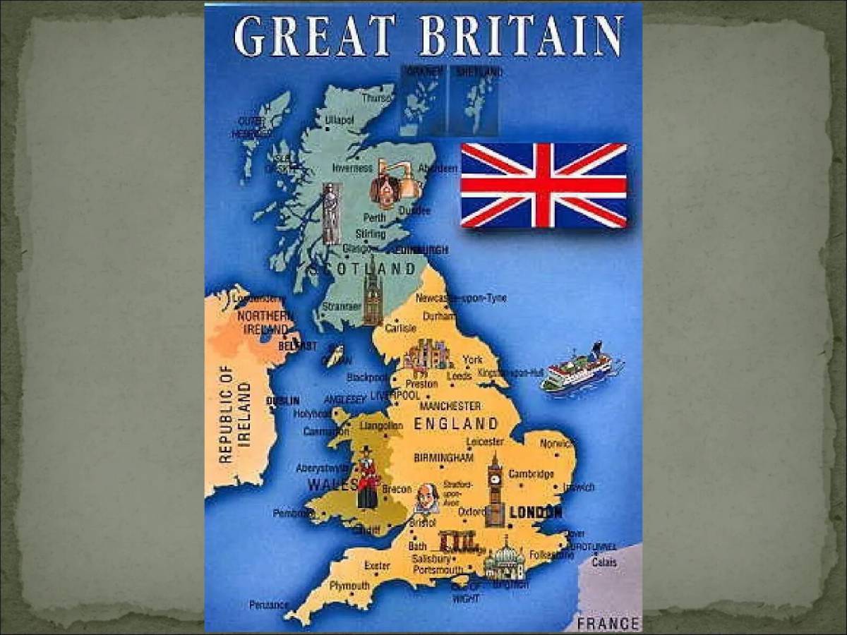 Карта великобритании #21