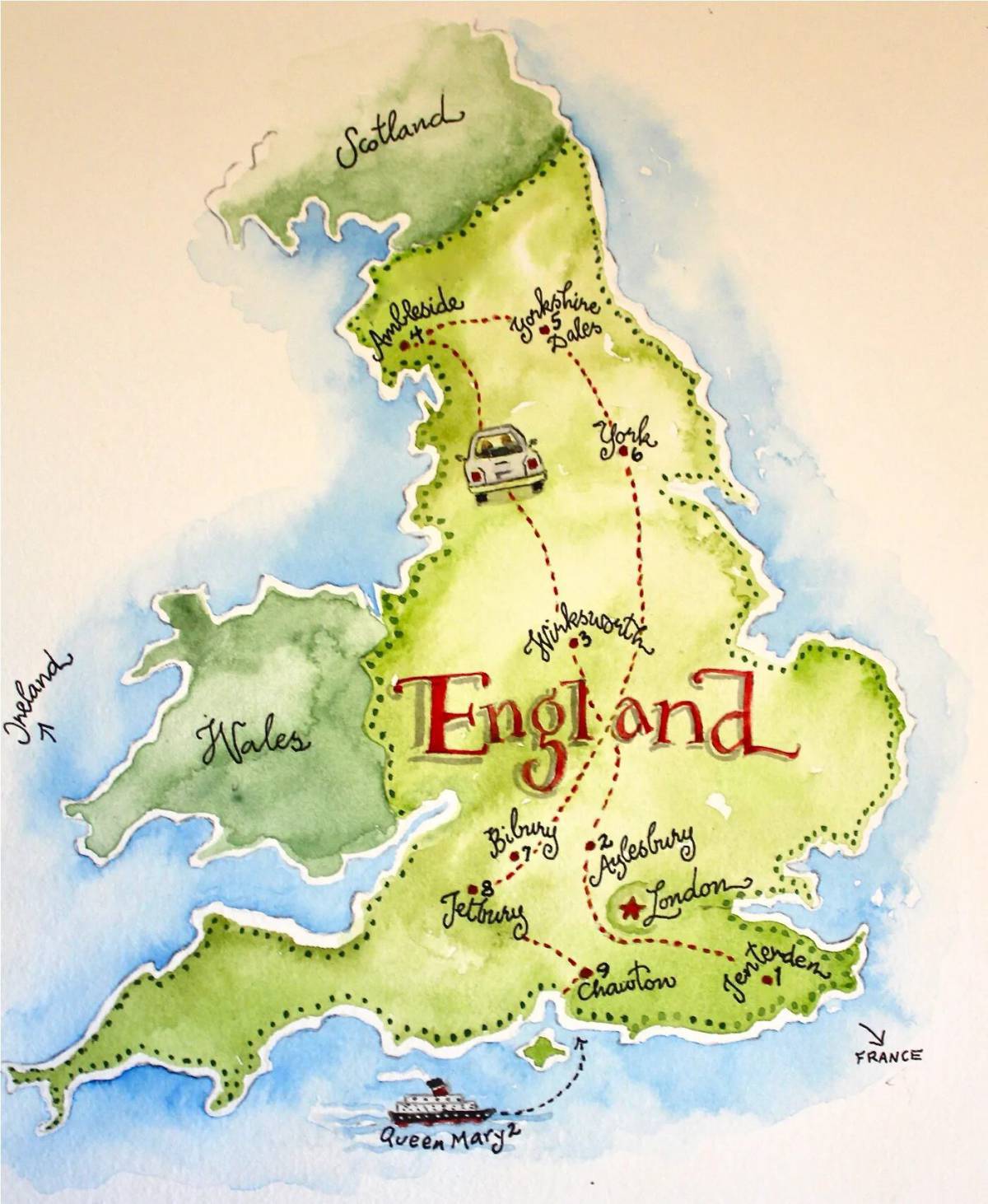 Карта великобритании #22