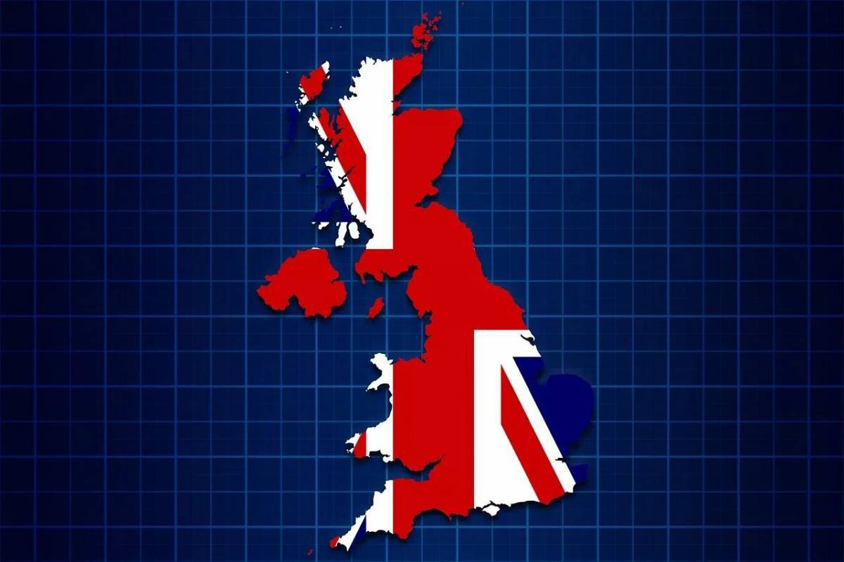 Карта великобритании #23