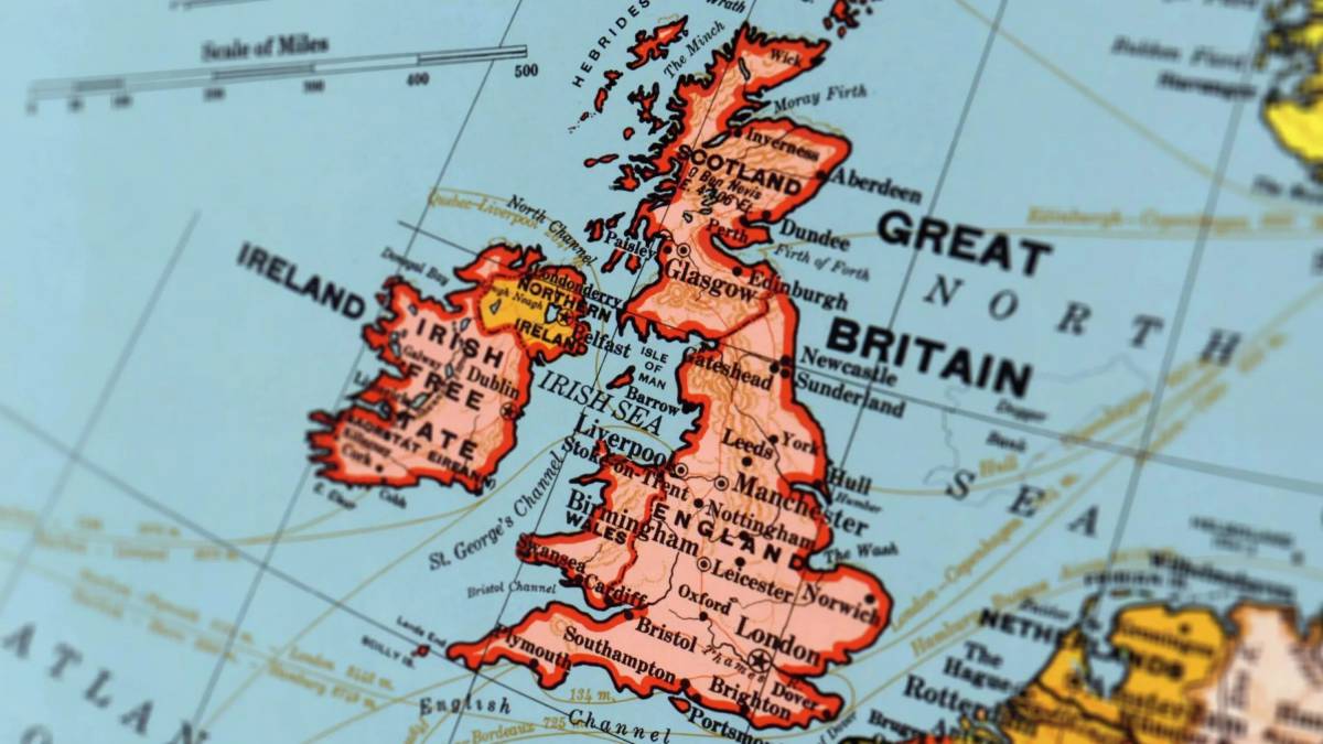 Карта великобритании #37